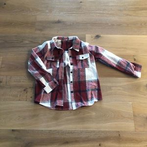 NWOT medium red plaid
